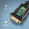 Axagon ADS-1PQN USB-A 2.0 - serial RS-232 DB9-M FTDI adapter cable 1.5m - Adapter - Digital/Daten se