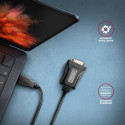 Axagon ADS-1PQN USB-A 2.0 - serial RS-232 DB9-M FTDI adapter cable 1.5m - Adapter - Digital/Daten se