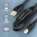 Axagon ADR-220B USB 2.0 A-M -&gt; B-M active connecting/repeater cable 20m - Kabel - Digital/Dat