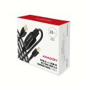 Axagon ADR-220B USB 2.0 A-M -&gt; B-M active connecting/repeater cable 20m - Kabel - Digital/Dat