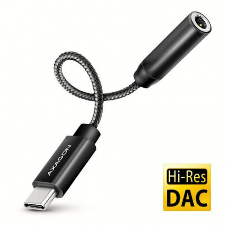 Axagon ADA-HC USB-C to 3.5mm jack - Hi-Res DAC audio adapter, 384kHz/32bit, stereo