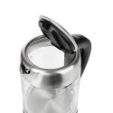 Adler AD 1247 electric kettle 1.7 L 2200 W Hazelnut, Stainless steel, Transparent