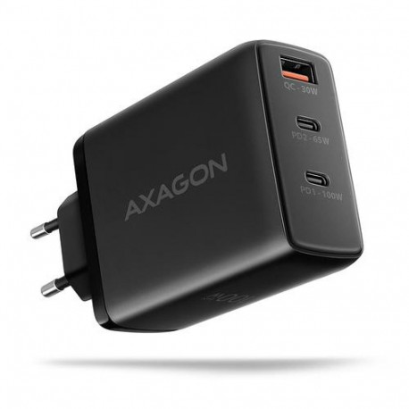 Axagon ACU-DPQ100 PD3.0 &amp; QC 4+ THREE OUTPUTS wall charger 100W