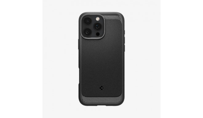 Spigen Rugged Armor (MagFit) mobile phone case 16 cm (6.3&quot;) Cover Black