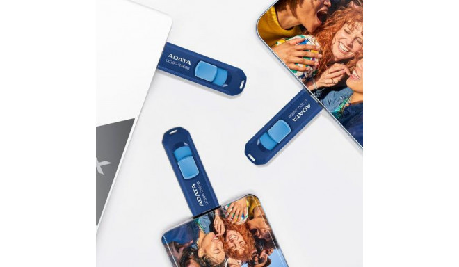 ADATA ACHO-UC300-256G-RNB/BL USB flash drive 256 GB USB Type-C 3.2 Gen 1 (3.1 Gen 1) Blue