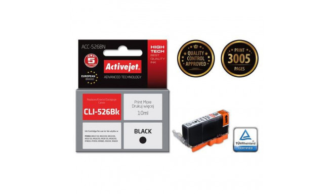 Activejet ACC-526BN ink (replacement for Canon CLI-526Bk; Supreme; 10 ml; black)