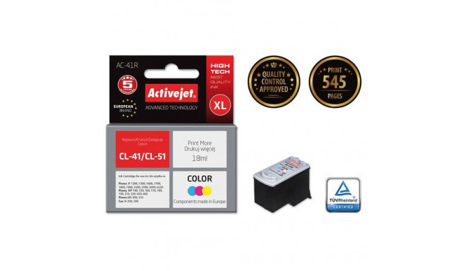 Activejet AC-41R ink (replacement for Canon CL-41/CL-51; Premium;18 ml; color)