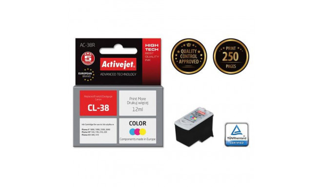 Activejet AC-38R ink (replacement for Canon CL-38; Premium; 12 ml; color)