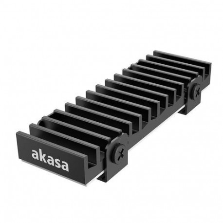 Akasa Gecko Pro Solid-state drive Heatsink/Radiator Black 1 pc(s)