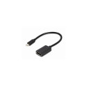 Gembird A-CM-DPF-02 video cable adapter 0.15 m USB Type-C DisplayPort Black