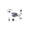 Gembird A-CM-COMBO6-01 laptop dock/port replicator USB 3.2 Gen 1 (3.1 Gen 1) Type-C Grey