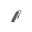Gembird A-CM-COMBO5-05 interface hub USB 3.2 Gen 1 (3.1 Gen 1) Type-C 5000 Mbit/s Grey