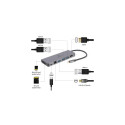 Gembird A-CM-COMBO5-05 interface hub USB 3.2 Gen 1 (3.1 Gen 1) Type-C 5000 Mbit/s Grey