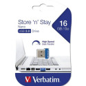 Verbatim Store &#039;n&#039; Stay NANO - USB 3.0 Drive 16 GB - Blue