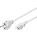 Goobay IEC Cord, 2 m, White