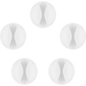 Goobay Cable Management 1 Slot, White, 5 pcs