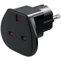 Goobay Travel Adapter UK to EU, Black