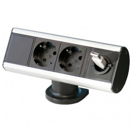 Kondator 935-D2M0 power distribution unit (PDU) 2 AC outlet(s) Aluminium, Black