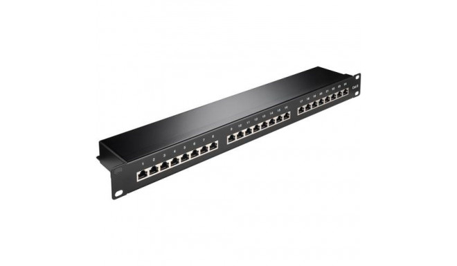 Goobay CAT 6 19-inch (48.3 cm) Patch Panel, 24 Port (1 U)
