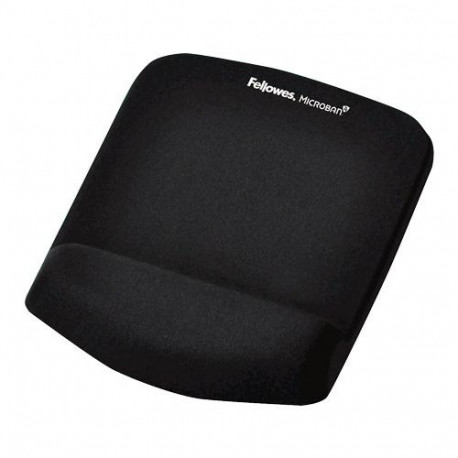 Fellowes Mouse Mat Wrist Support - PlushTouch Mouse Pad with Non Slip Rubber Base & Antibacteria