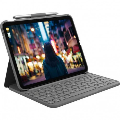 Logitech 920-011429 mobile device keyboard QWERTY UK English Bluetooth Grey
