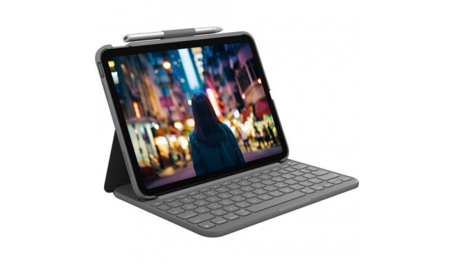 Logitech 920-011423 mobile device keyboard QWERTZ German Bluetooth Grey