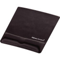 Fellowes Mouse Mat Wrist Support - Health-V Mouse Pad with Antibacterial Protection - Ergonomic Mous