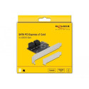 DeLOCK 4 port SATA PCI Express x1 Card - Low Profile Form Factor