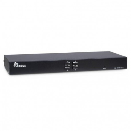 Inter-Tech AS-9104DA KVM switch Rack mounting Black