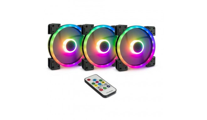 Inter-Tech Argus RGB-Fan Set RS-14 Computer case 14 cm Black