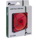 Inter-Tech L-12025 Computer case Fan 12 cm Black, Red