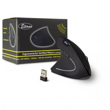 Inter-Tech KM-206L mouse Office Left-hand RF Wireless Optical 1600 DPI