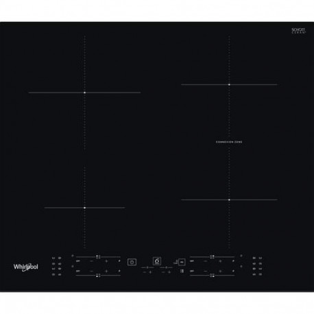 Whirlpool WB B8360 NE Black Built-in 59 cm Zone induction hob 4 zone(s)