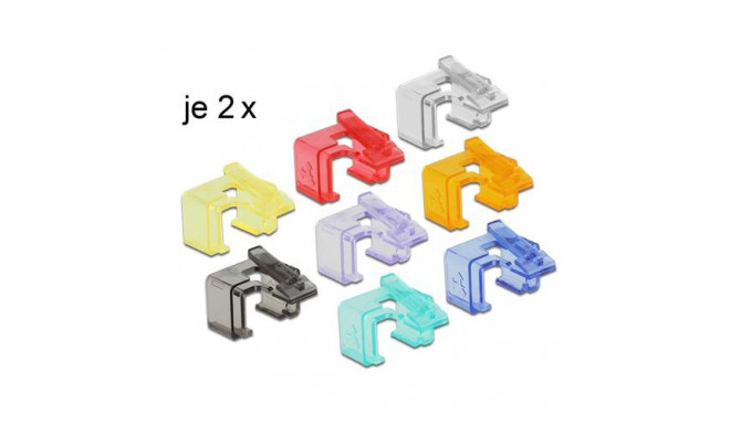 DeLOCK 86420 cable clamp Multicolour 16 pc(s)