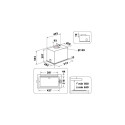 Whirlpool WCT3 64 FLB X Ceiling built-in Stainless steel 395 m³/h