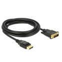 DeLOCK 85314 video cable adapter 3 m DisplayPort DVI-D Black