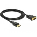 DeLOCK 85313 video cable adapter 2 m DisplayPort DVI-D Black