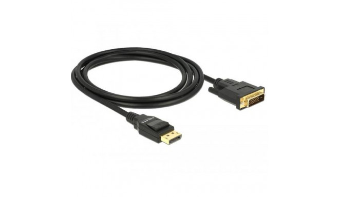 DeLOCK 85313 video cable adapter 2 m DisplayPort DVI-D Black