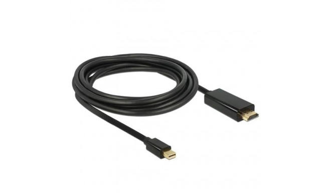 DeLOCK 83700 video cable adapter 3 m HDMI Mini DisplayPort Black