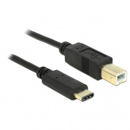 DeLOCK 2m, USB2.0-C/USB2.0-B USB cable USB B USB C Black