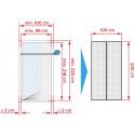 Tesa magnetic curtain 1x2,2m (55394)