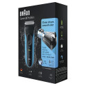 Braun Series 3 3010 Wet &amp; Dry Foil shaver Trimmer Black, Blue