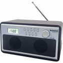 TechniSat CLASSIC 210 Clock Analog Silver, Wood