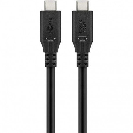 Goobay 74194 USB cable USB4 Gen 2x2 0.5 m USB C Black