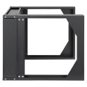 Intellinet 19&quot; Wall Mount Open Frame Network Rack, 6U, Front-hinged Swing Frame Flat Pack, 