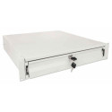 Intellinet 19&quot; Storage Drawer, 2U, Lockable, 466mm Depth, Grey