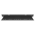 Intellinet 19&quot; Cable Entry Panel with Cable Tray 2-Pack, with Brush, 1U, Black, 2pcs in a B