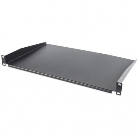 Intellinet 19" Cantilever Shelf, 1U, Shelf Depth 300mm, Non-Vented, Max 25kg, Black, Three 