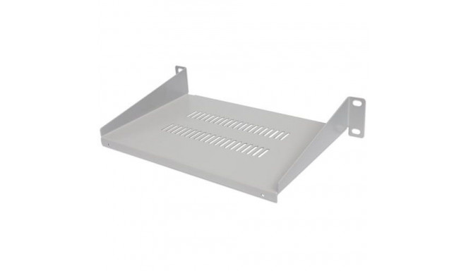 Intellinet 10&quot; Cantilever Shelf, 1U, Shelf Depth 150mm, Vented, Max 25kg, Grey, Three Year 