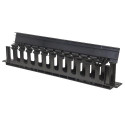 Intellinet 19&quot; Cable Management Panel, 19&quot; Rackmount Cable Manager, 1U, with Cover
